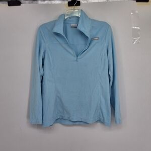 Columbia Women's Xl Sky Blue Fleece Quarter-Zip Sweatshirt